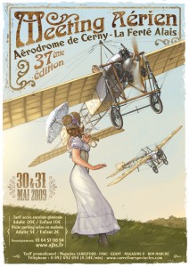Affiche du 37ème meeting aérien de Cerny - La Ferté Alais