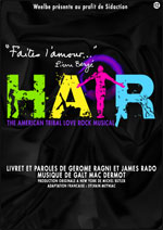 Affiche spectacle hair