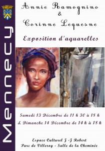 Affiche exposition Annie Romagnino & Corinne Lequesne